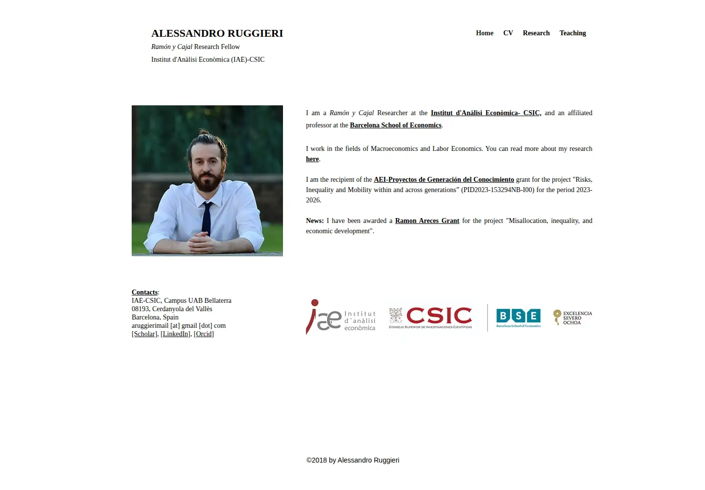 Screenshot of alessandroruggieri.com