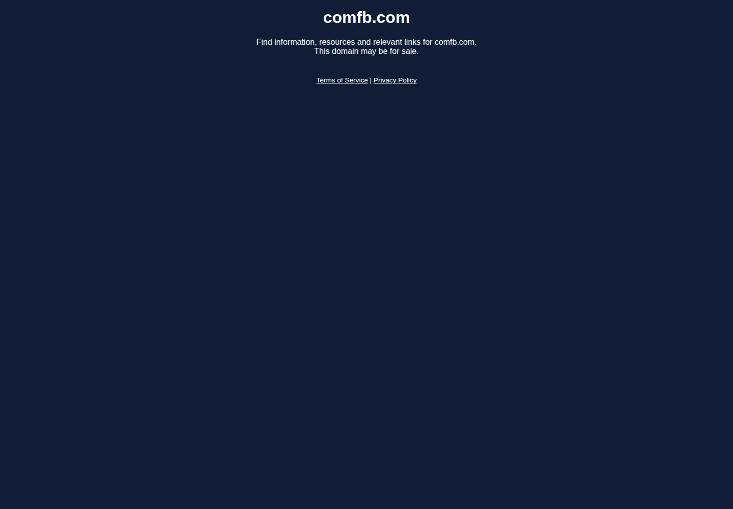 Screenshot of comfb.com