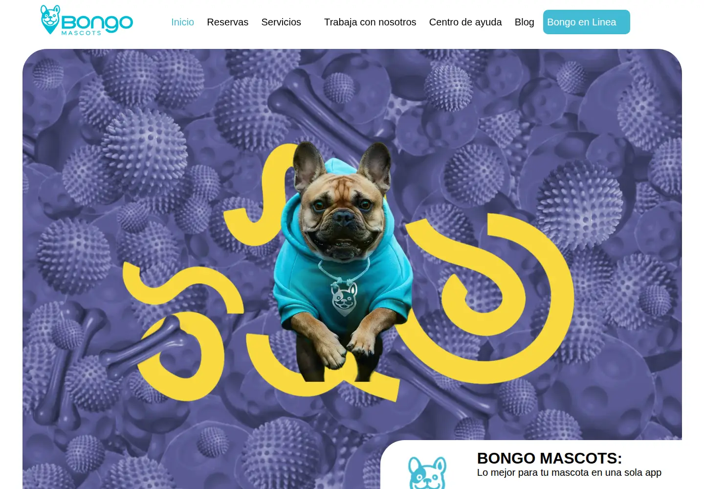 Screenshot of bongomascots.com