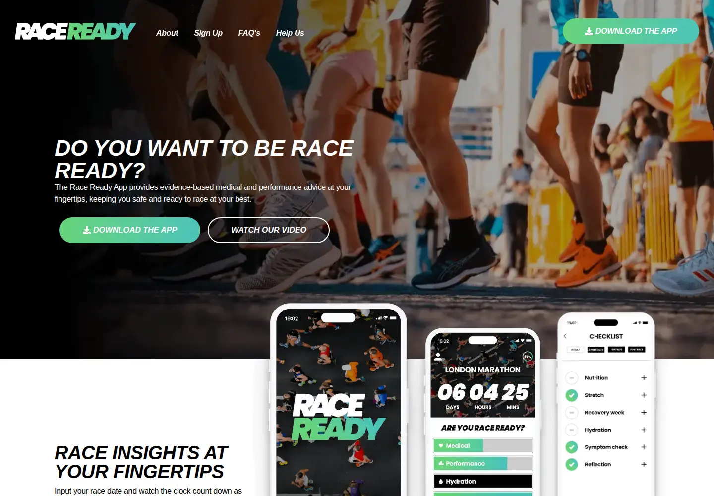 Screenshot of raceready.run