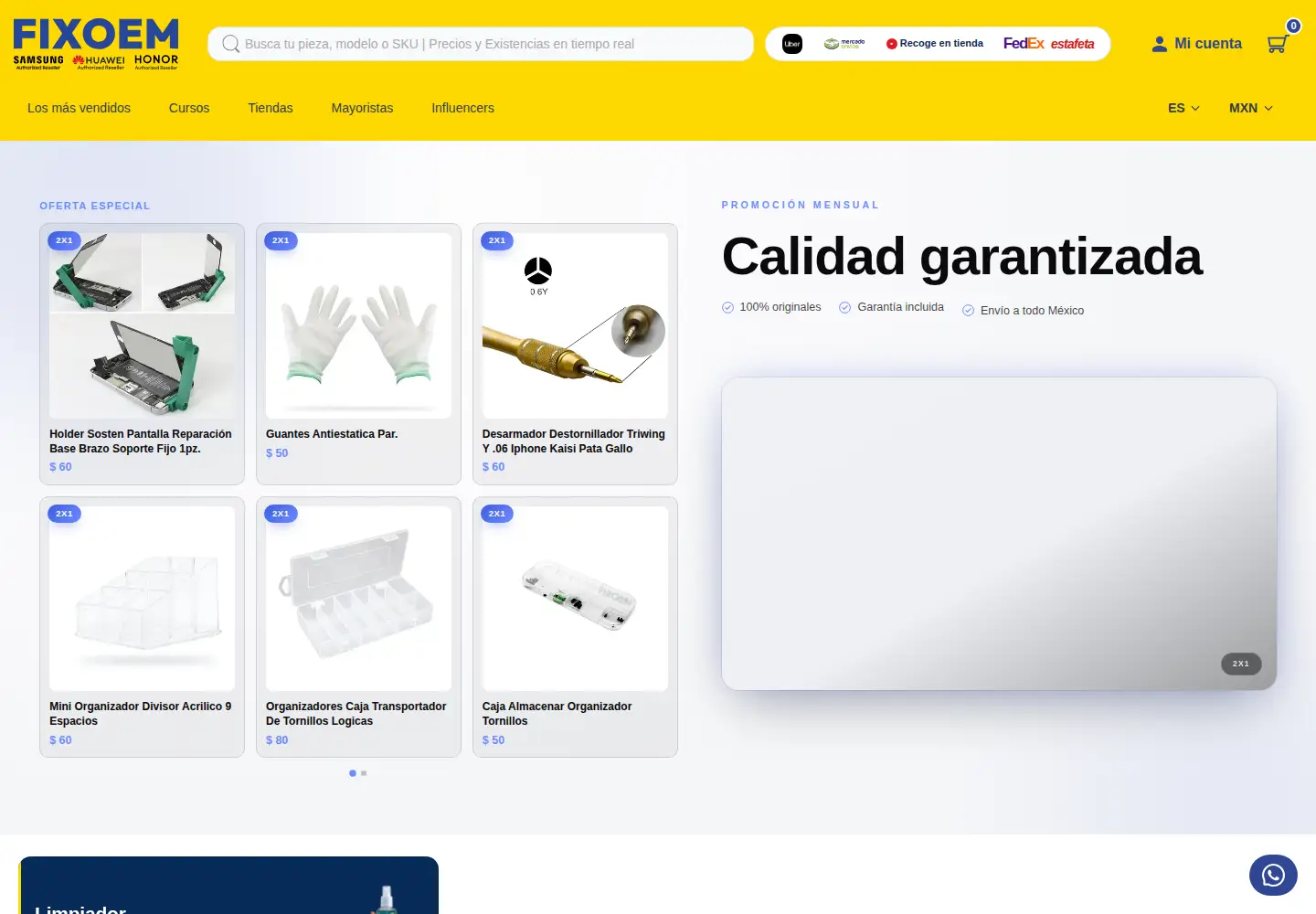 Screenshot of fixoem.com