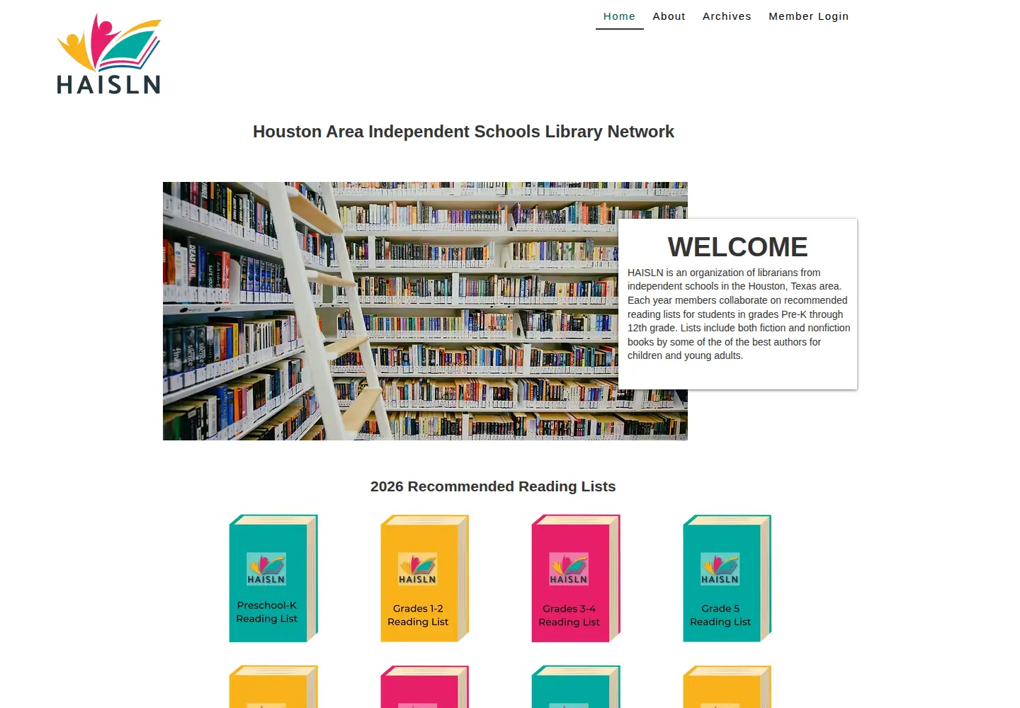 Captured homepage of haisln.org in the current scan