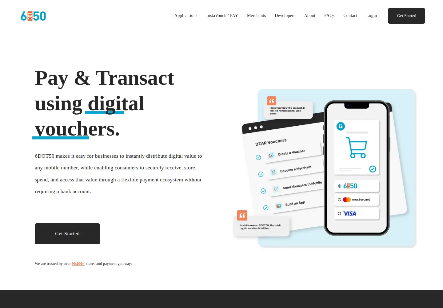 Captured homepage of 6dot50.com in the current scan