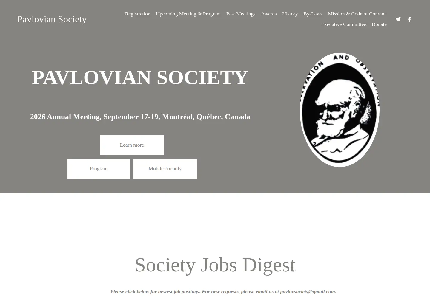 Screenshot of pavlovian.org
