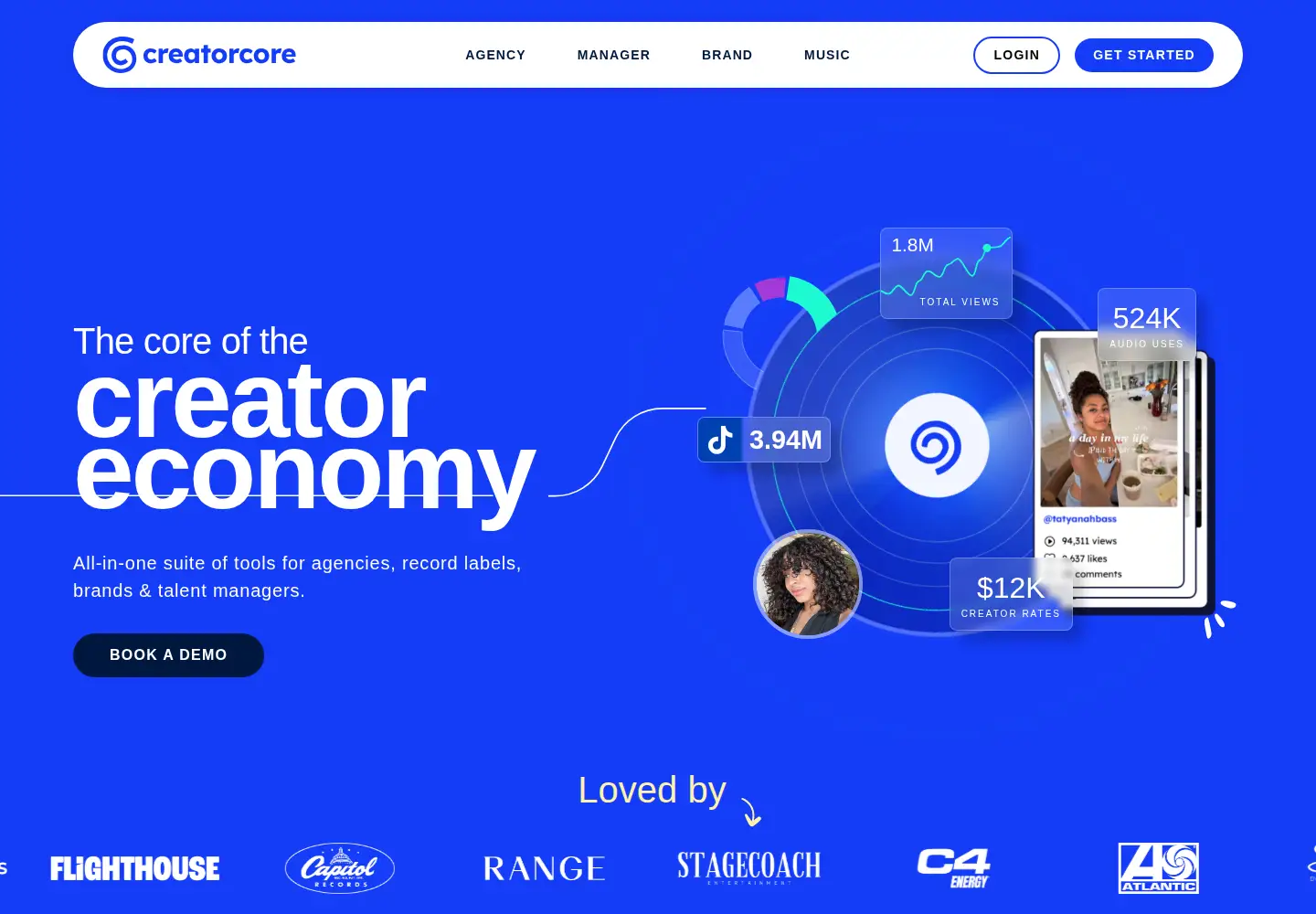 Screenshot of creatorcore.co