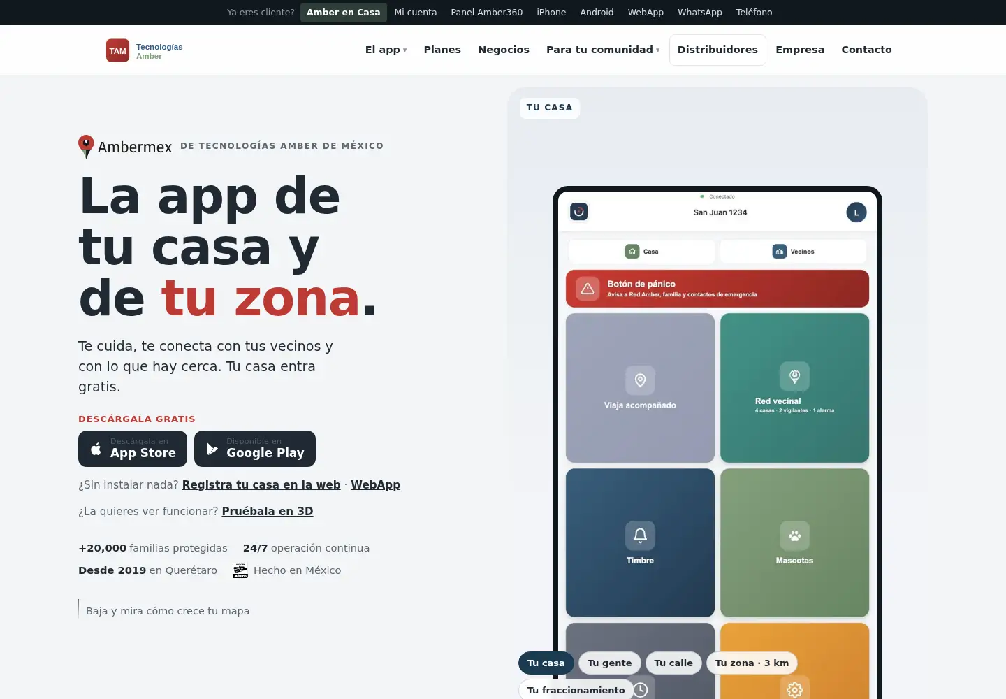 Screenshot of tecnologiasamber.com