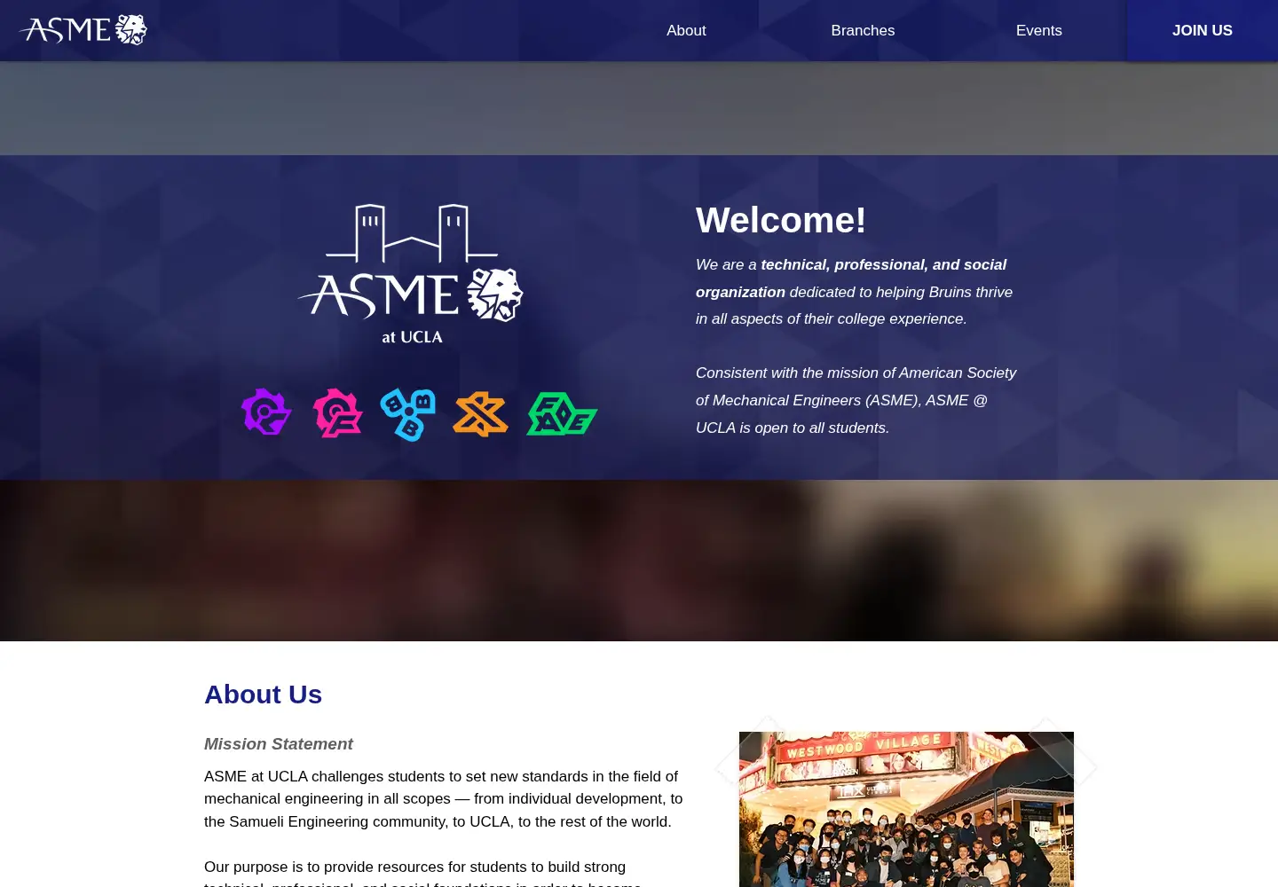 Screenshot of asmebruins.com