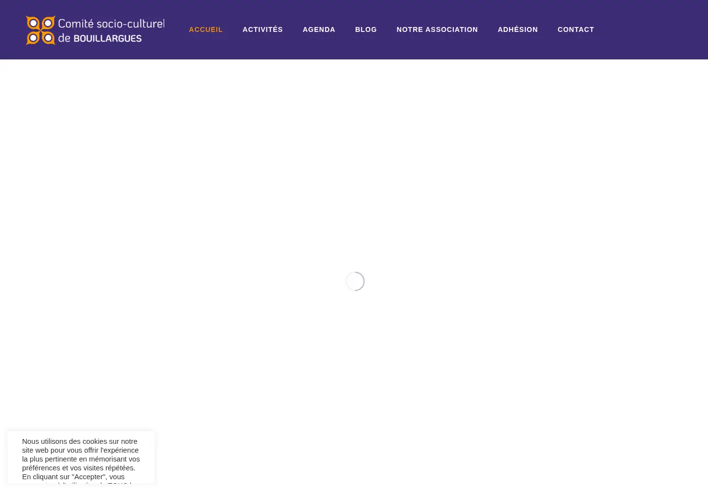 Captured homepage of csc-bouillargues.fr in the current scan