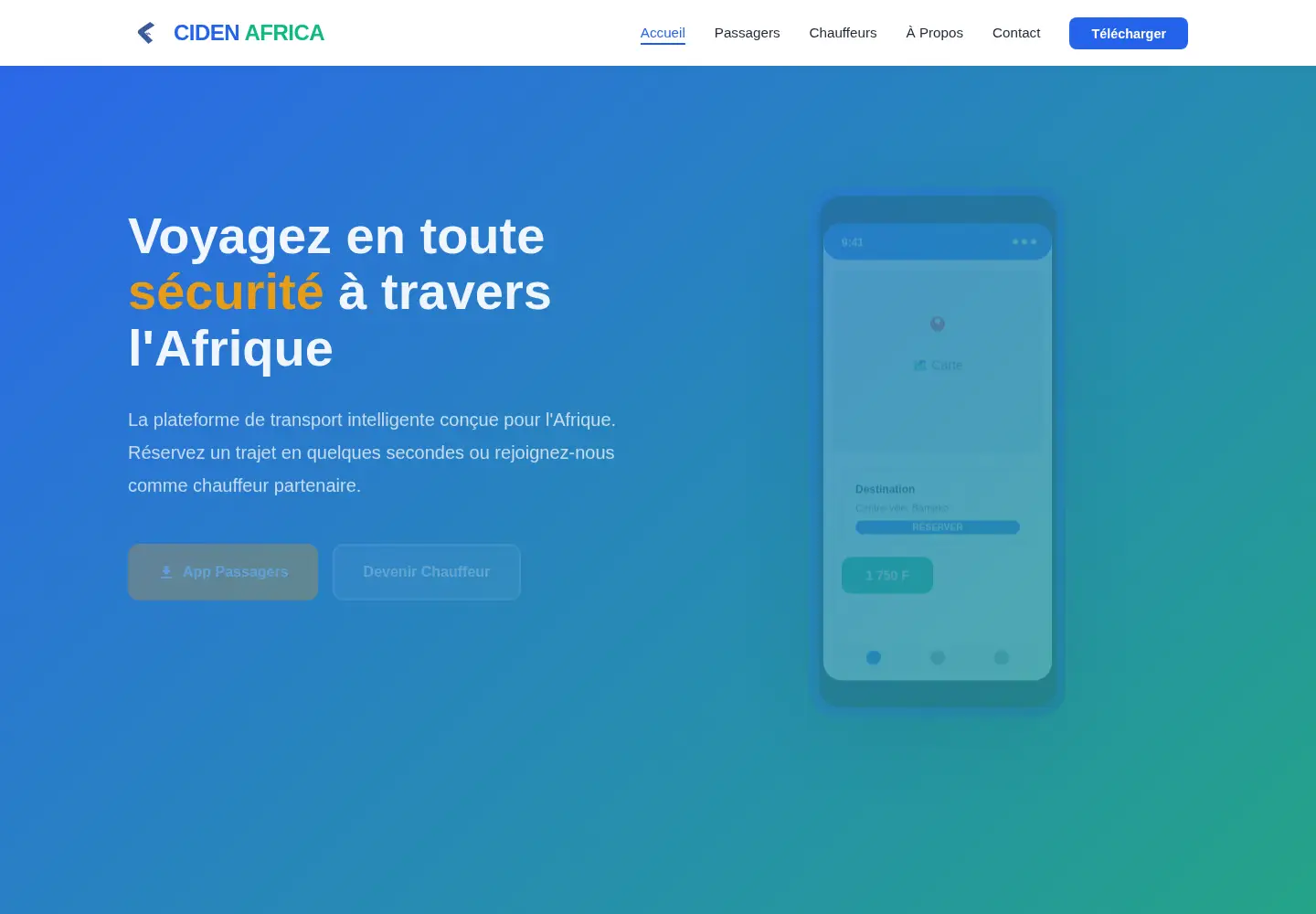 Screenshot of cidenafrica.com