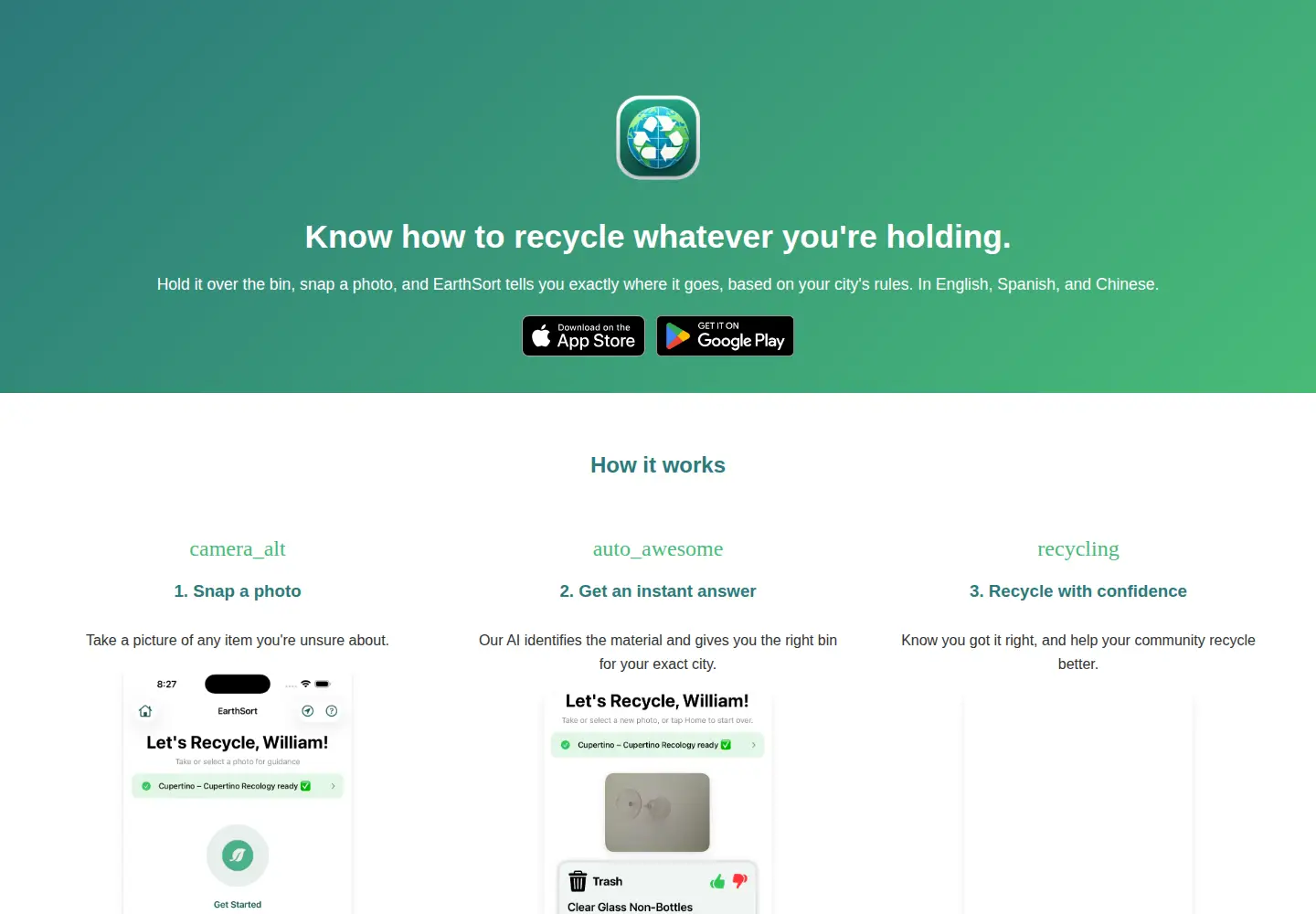 Screenshot of earthsort.com
