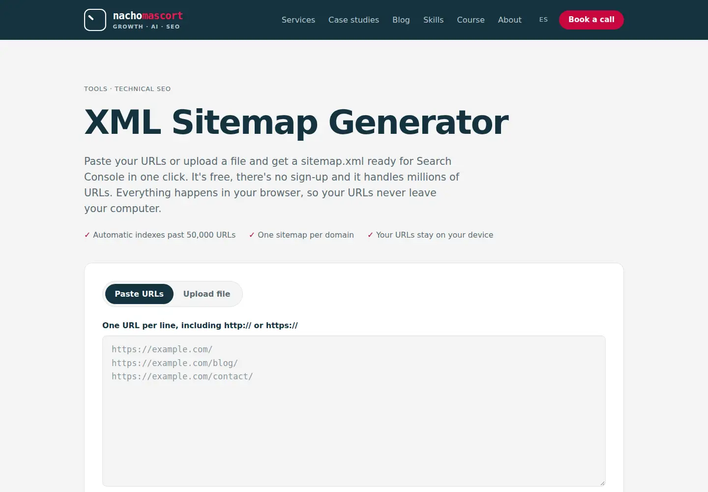 Captured homepage of sitemapgenerator.xyz in the current scan