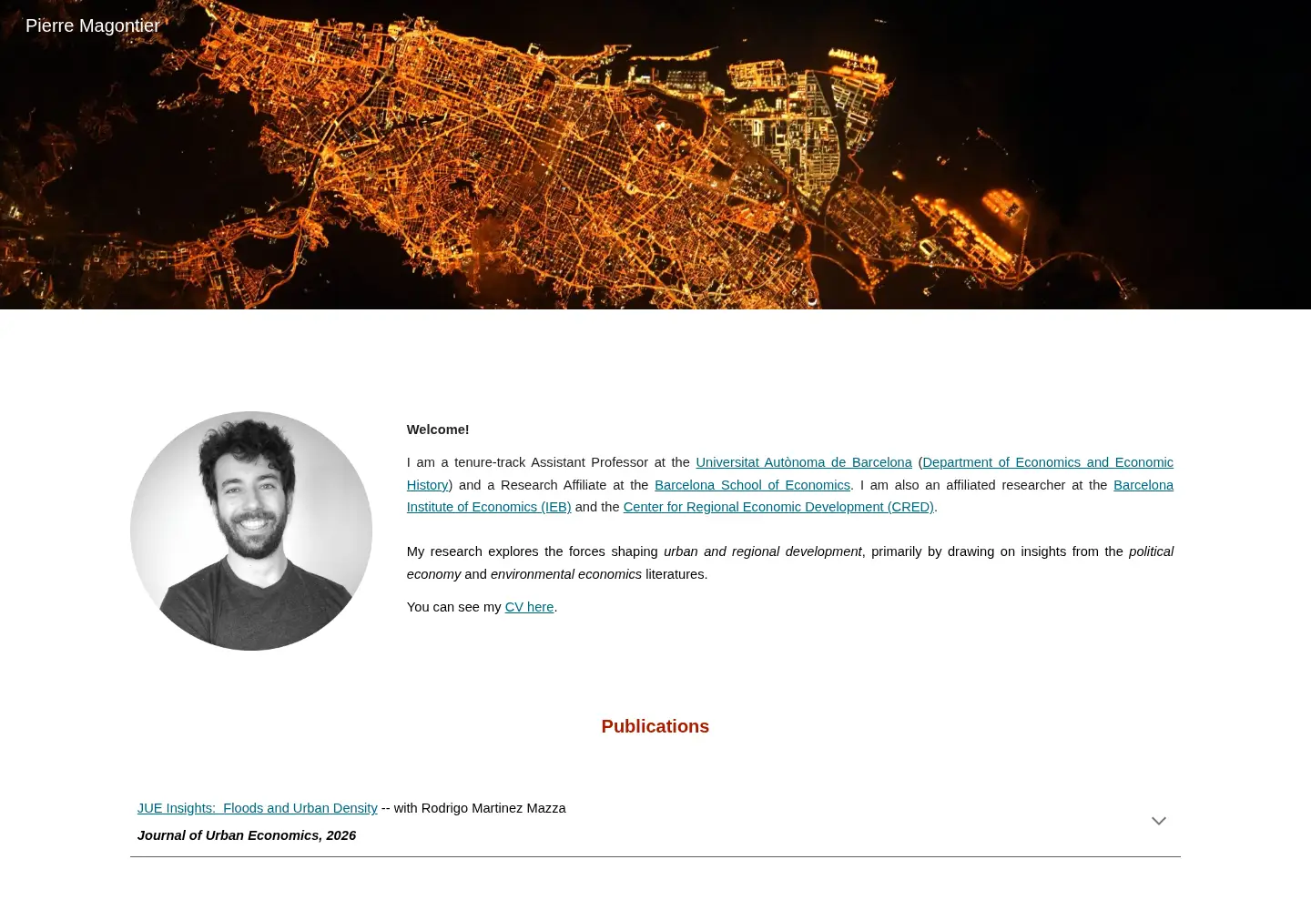 Screenshot of pierremagontier.com