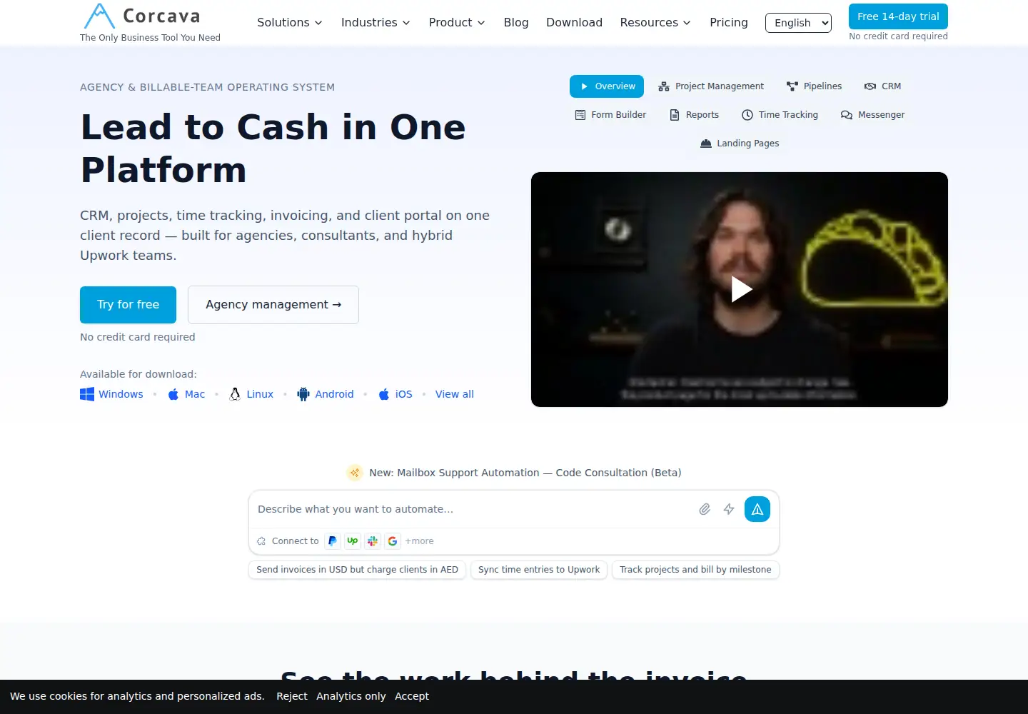 Screenshot of corcava.com