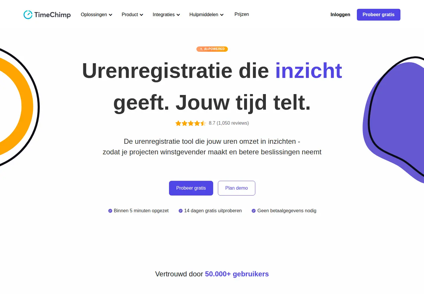 Screenshot of timechimp.com