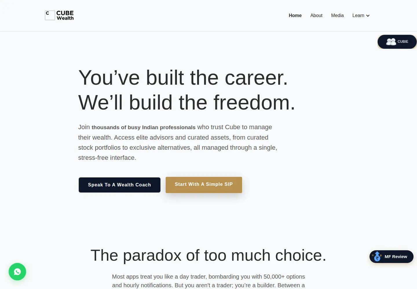 Screenshot of bankoncube.com