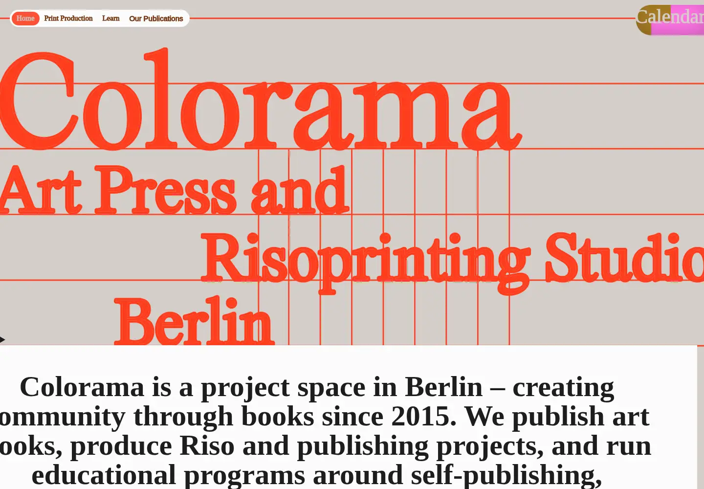 Screenshot of colorama.space