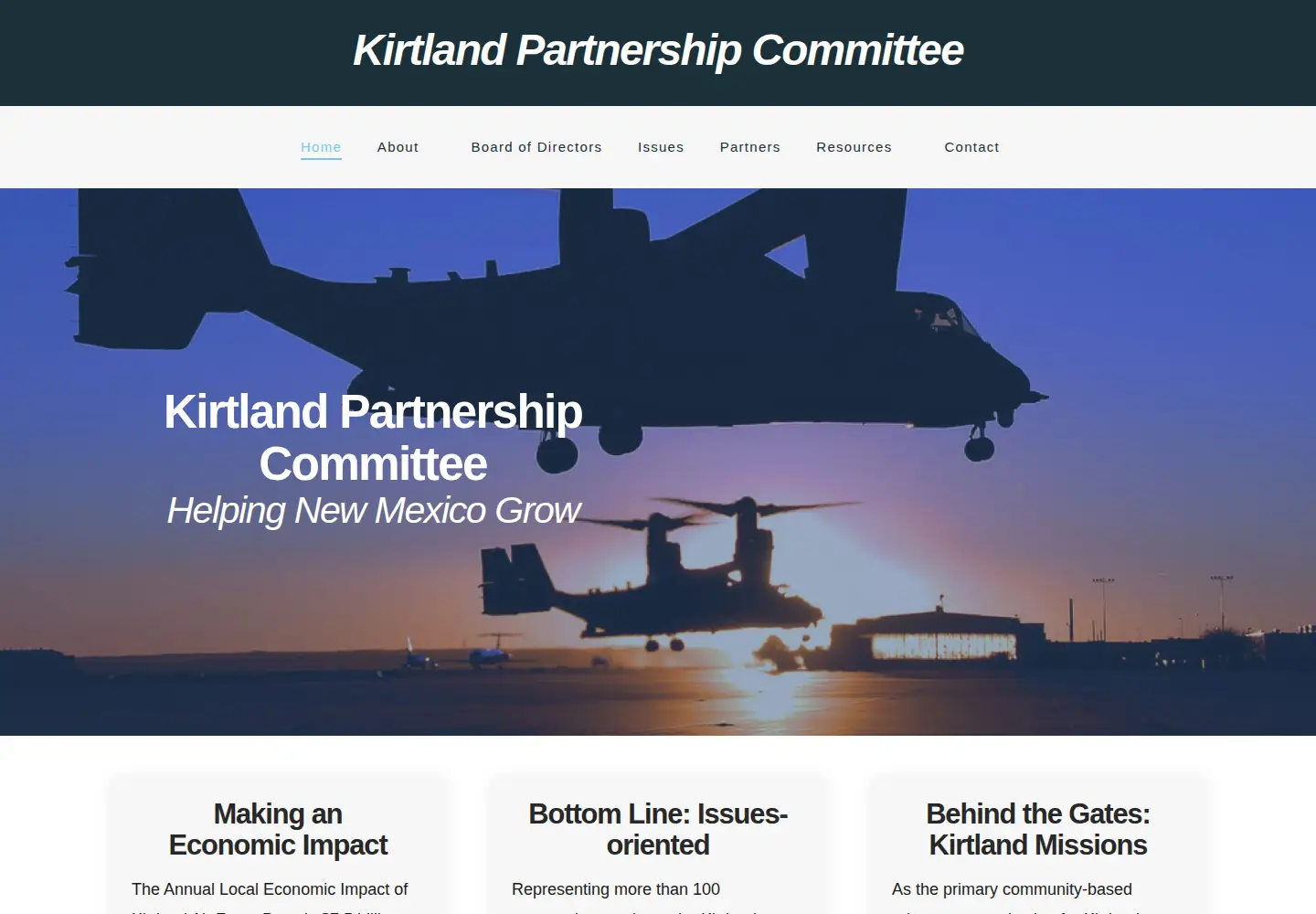 Screenshot of kpcnm.org