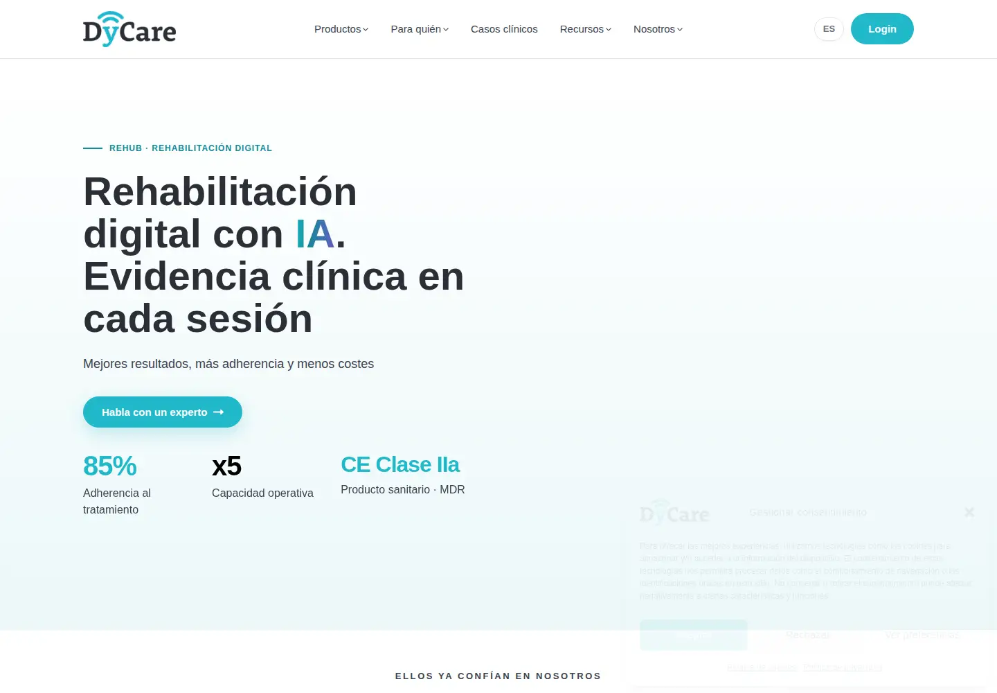 Captured homepage of dycare.com in the current scan