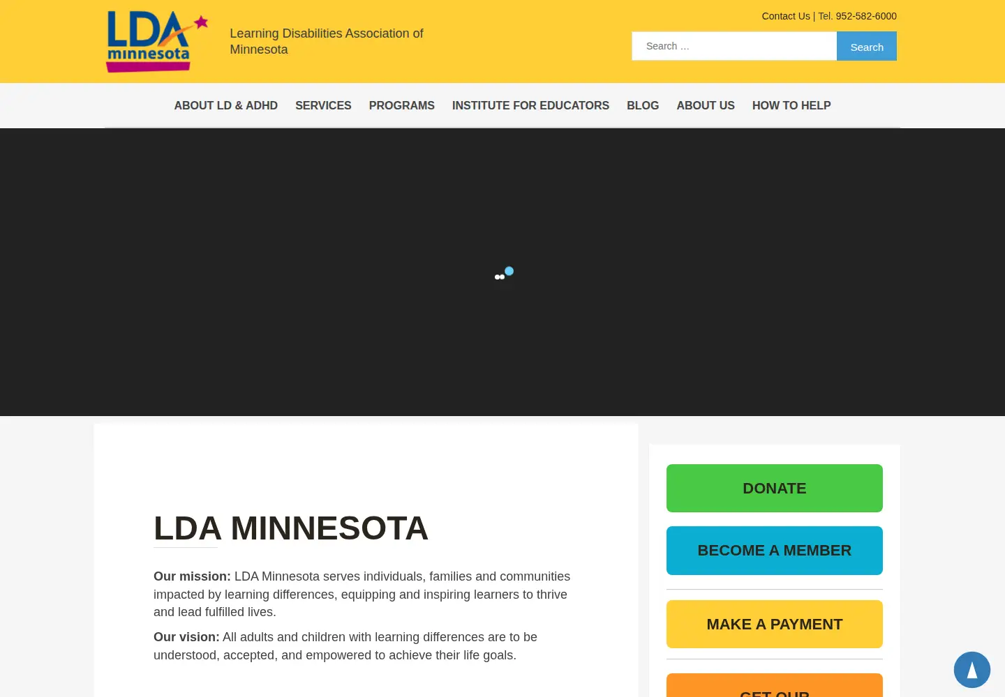 Screenshot of ldaminnesota.org