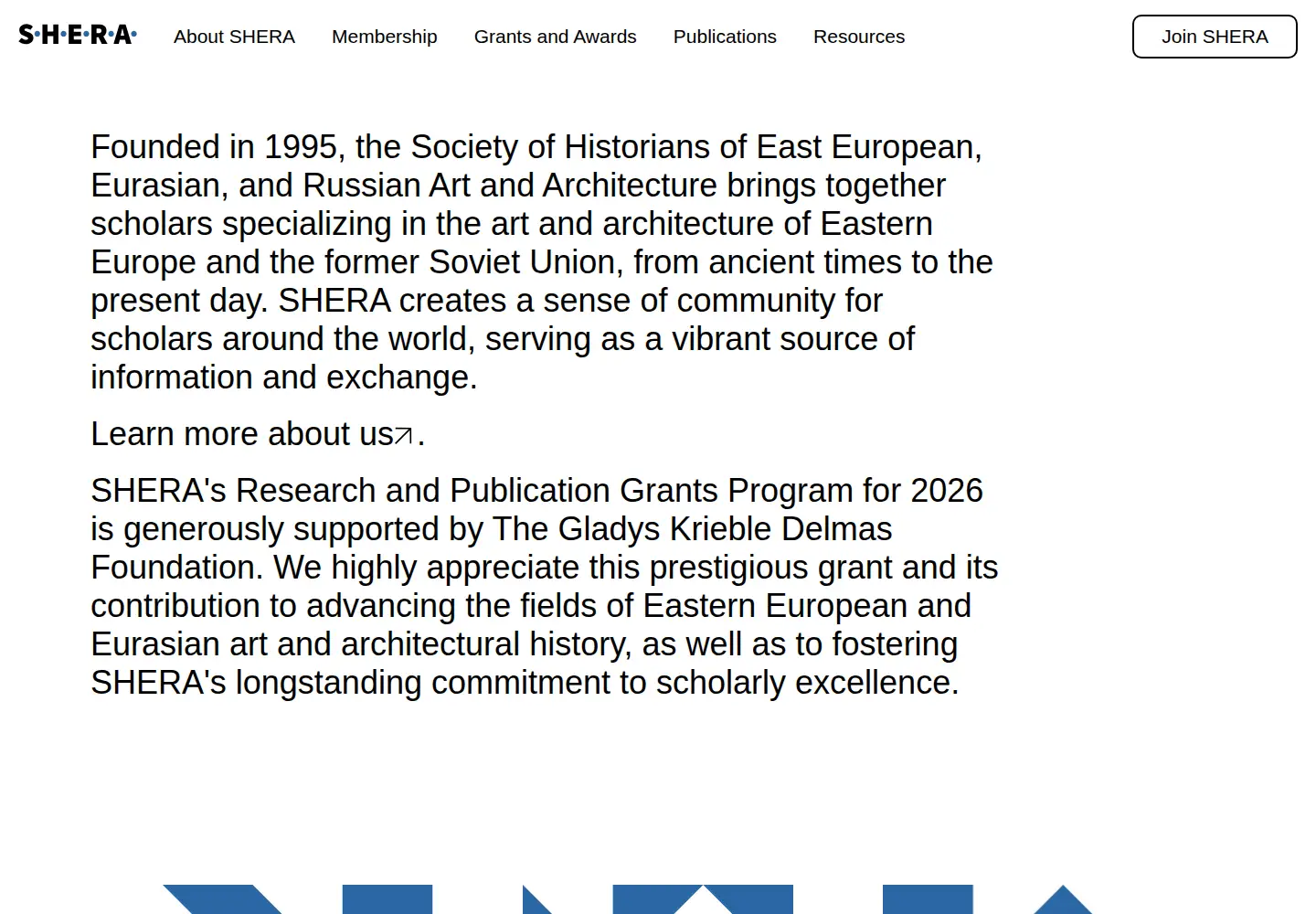 Screenshot of shera-art.org