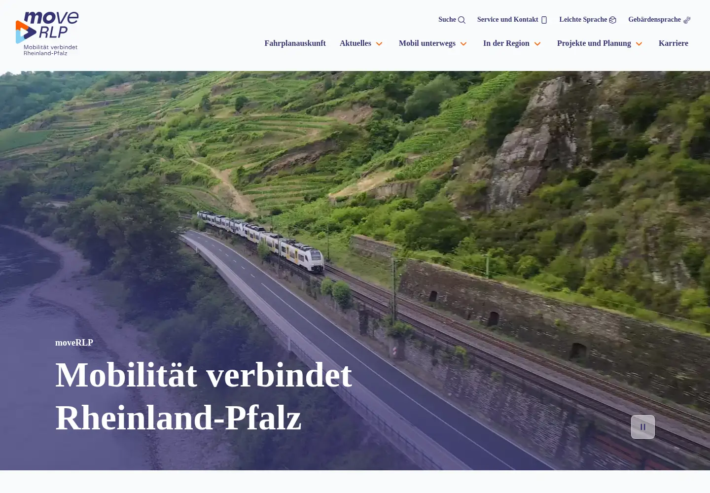 Captured homepage of move-rlp.de in the current scan