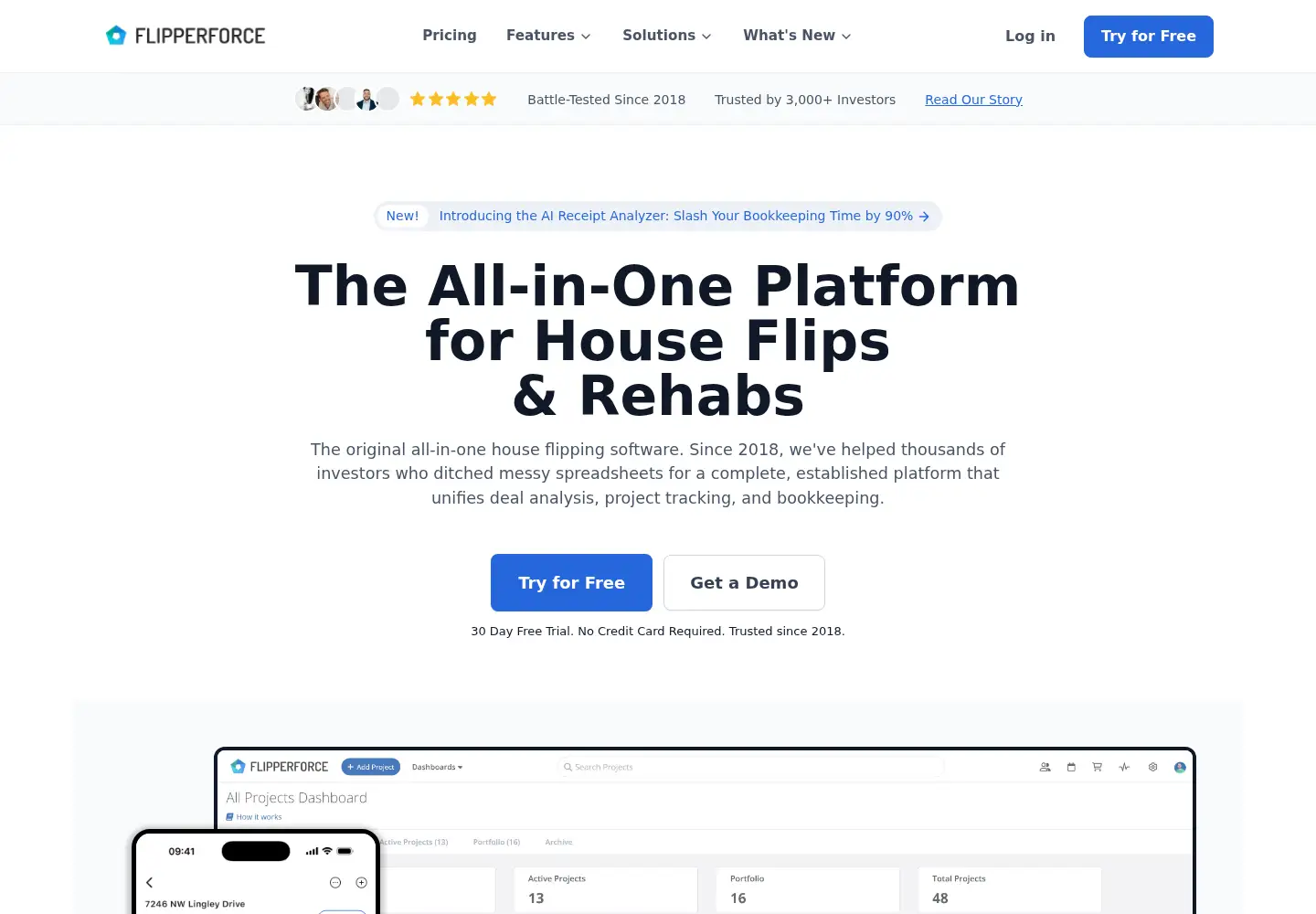 Screenshot of flipperforce.com