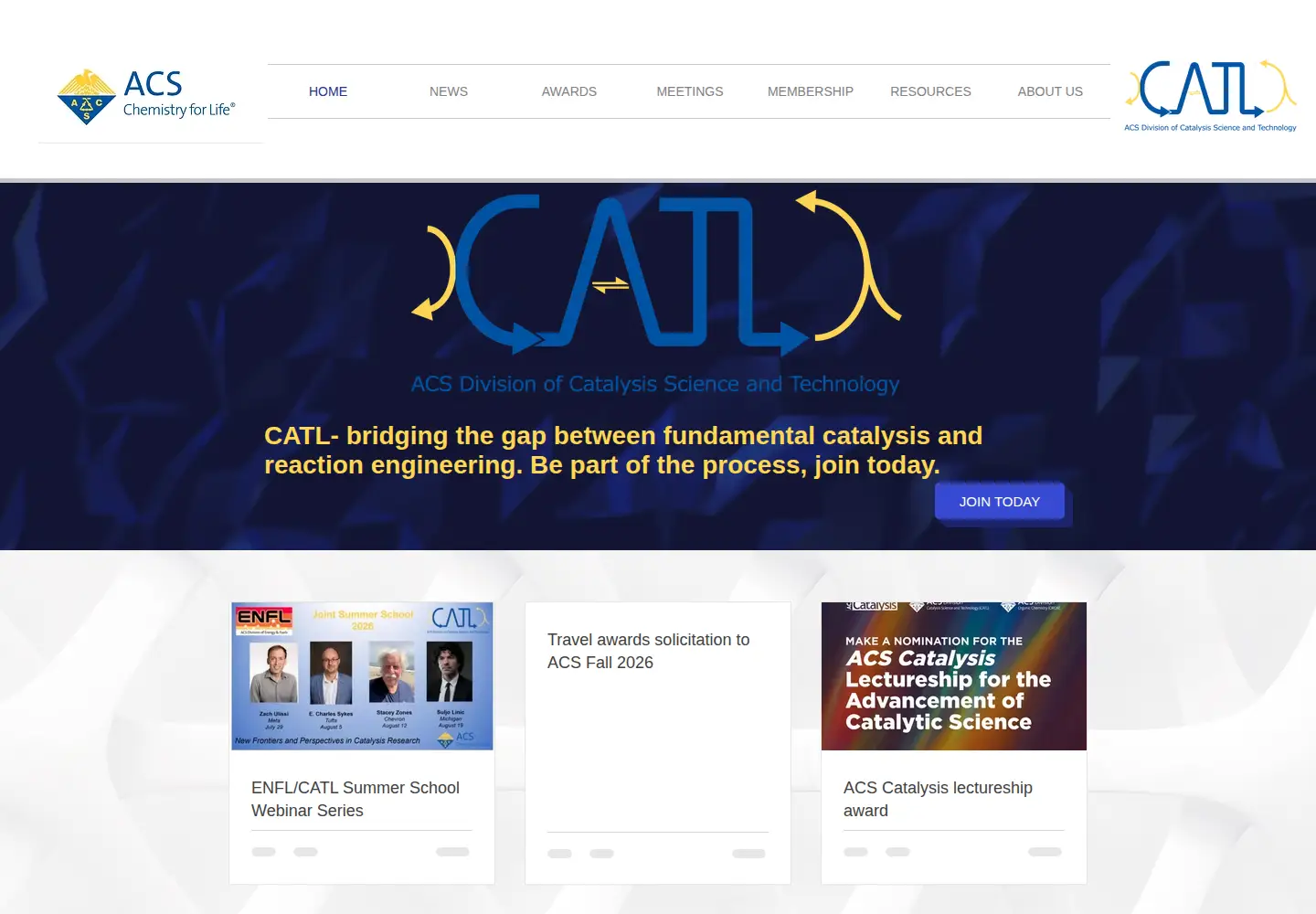 Screenshot of acs-catalysis.org