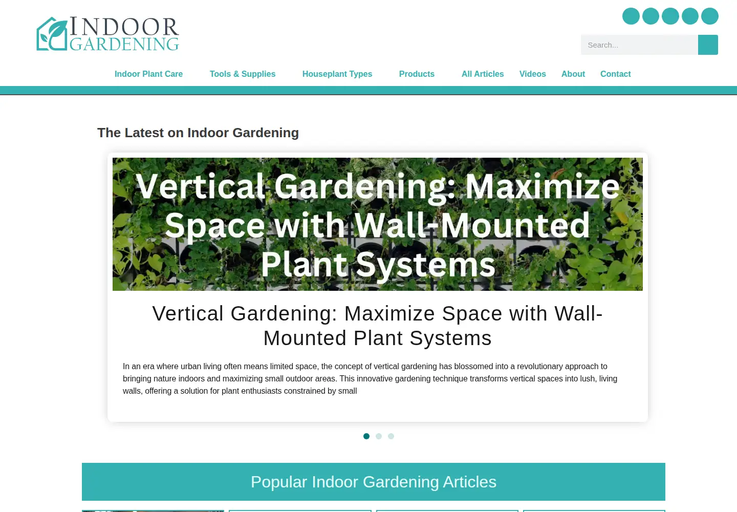 Screenshot of indoorgardening.com