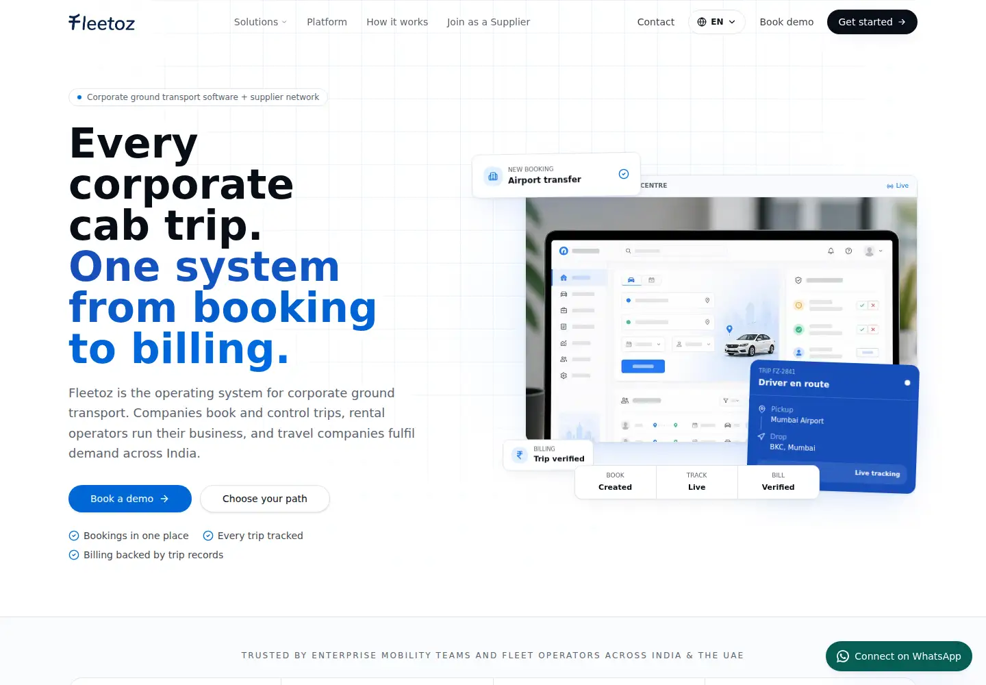 Screenshot of fleetoz.com