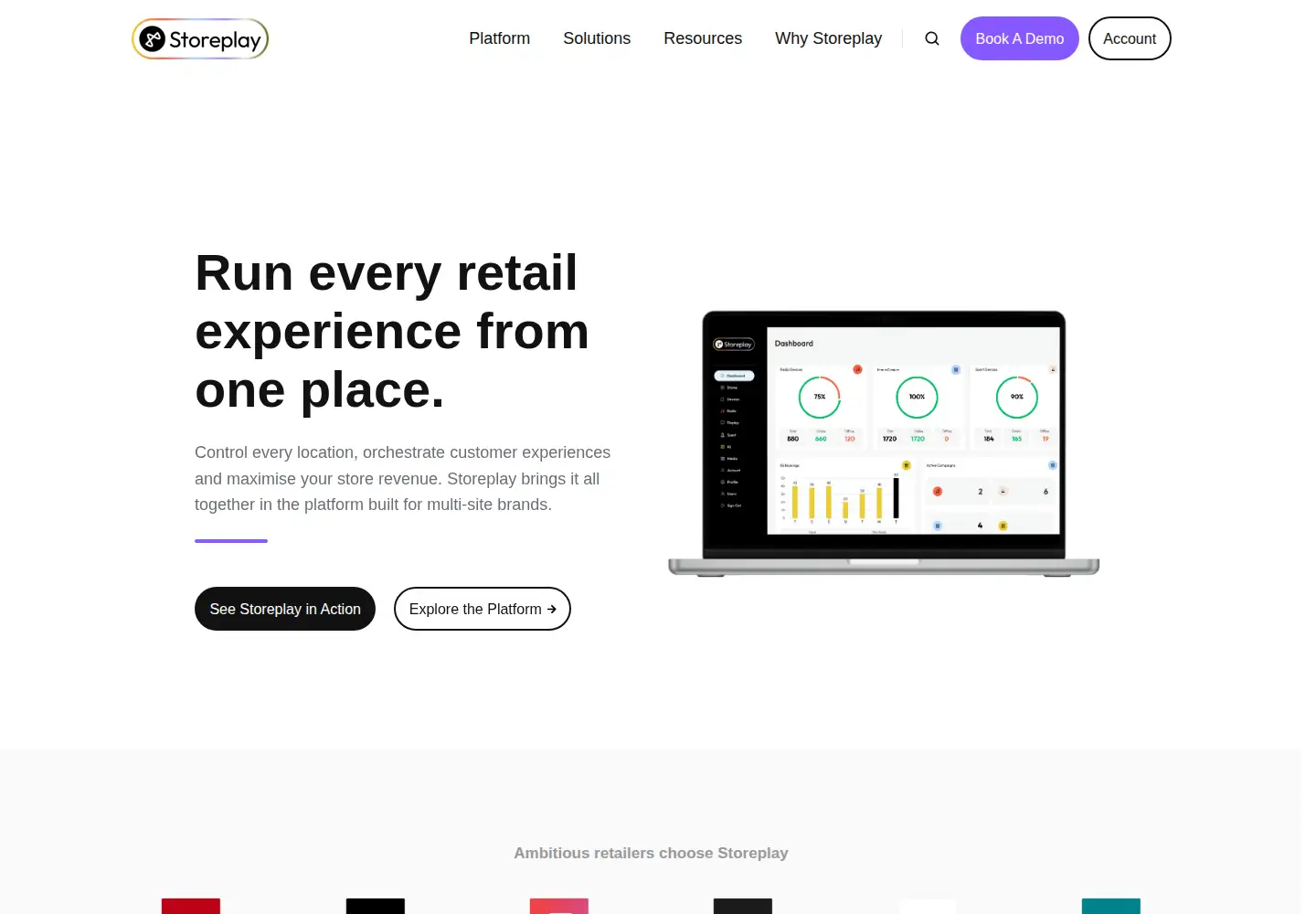 Captured homepage of storeplay.io in the current scan