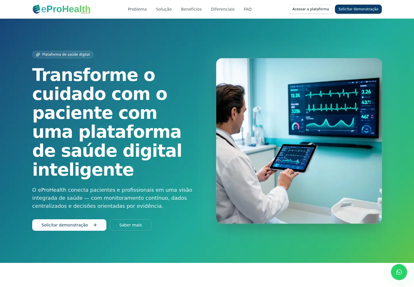 Screenshot of eprohealth.com.br