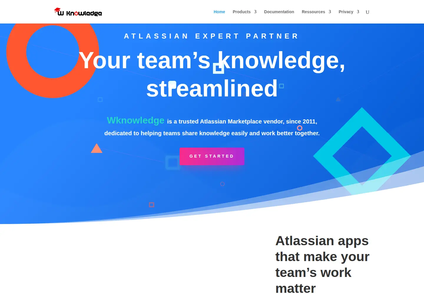 Screenshot of wknowledge.com