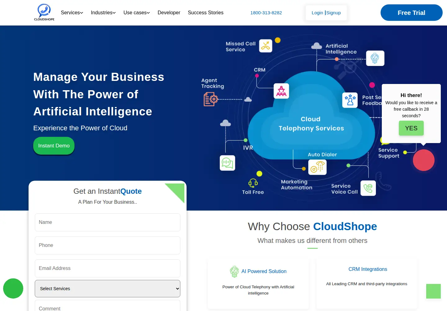 Screenshot of cloudshope.com