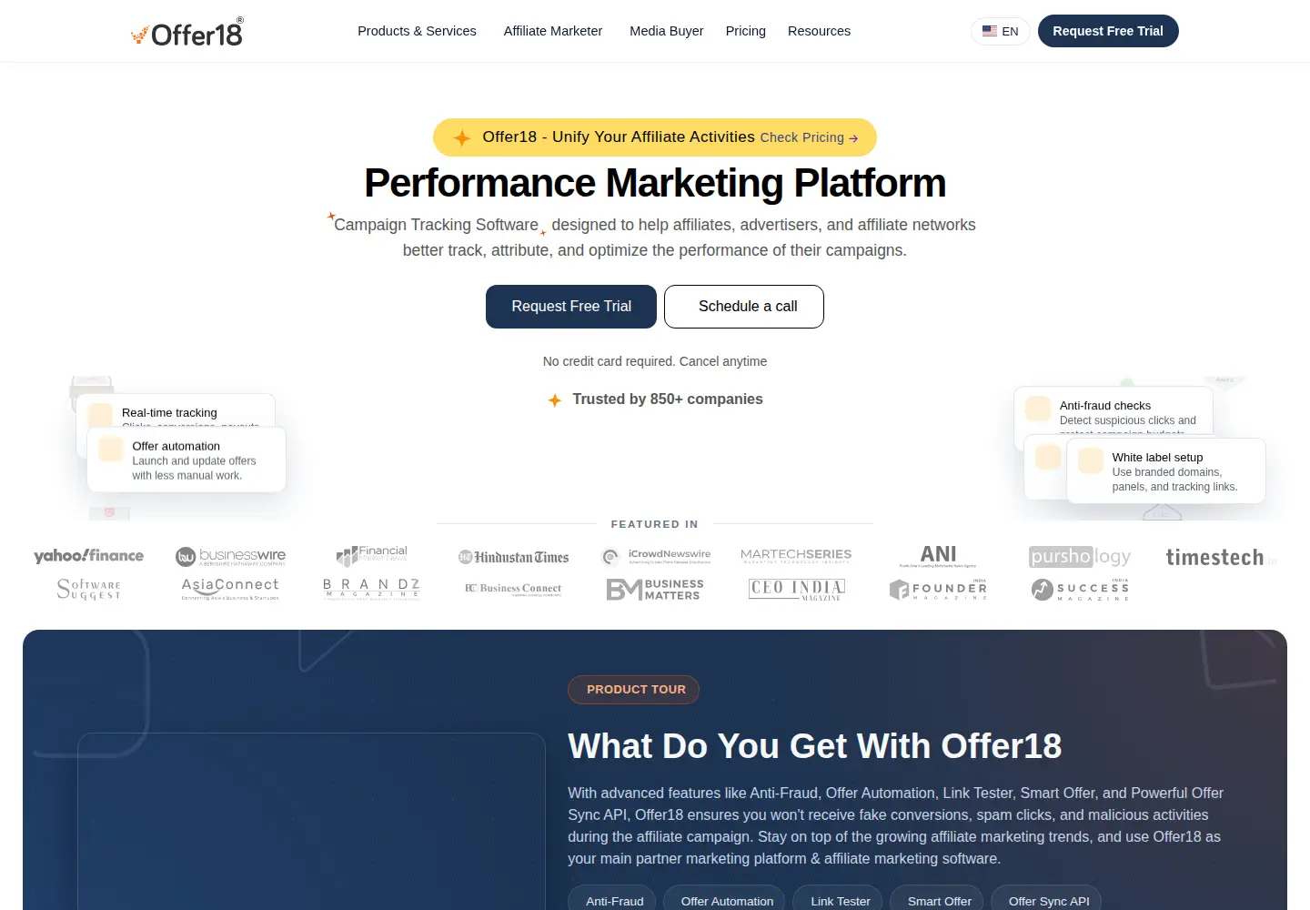 Screenshot of offer18.com