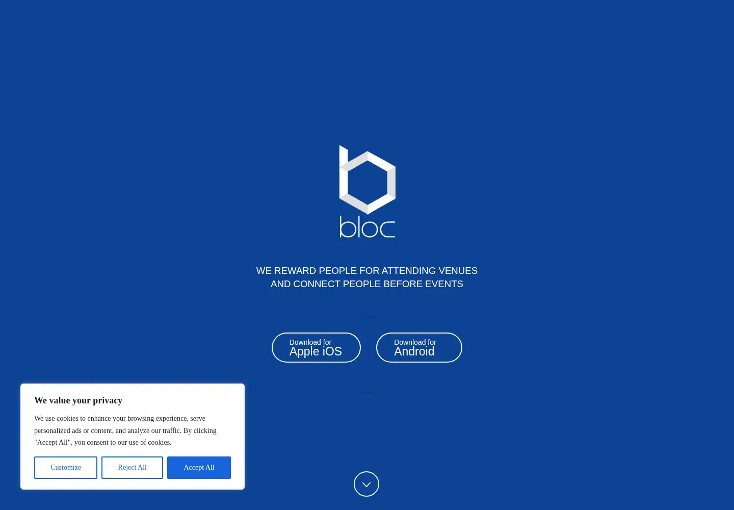 Screenshot of getonbloc.com