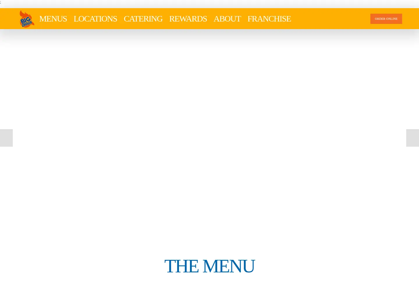 Captured homepage of bigchicken.com in the current scan
