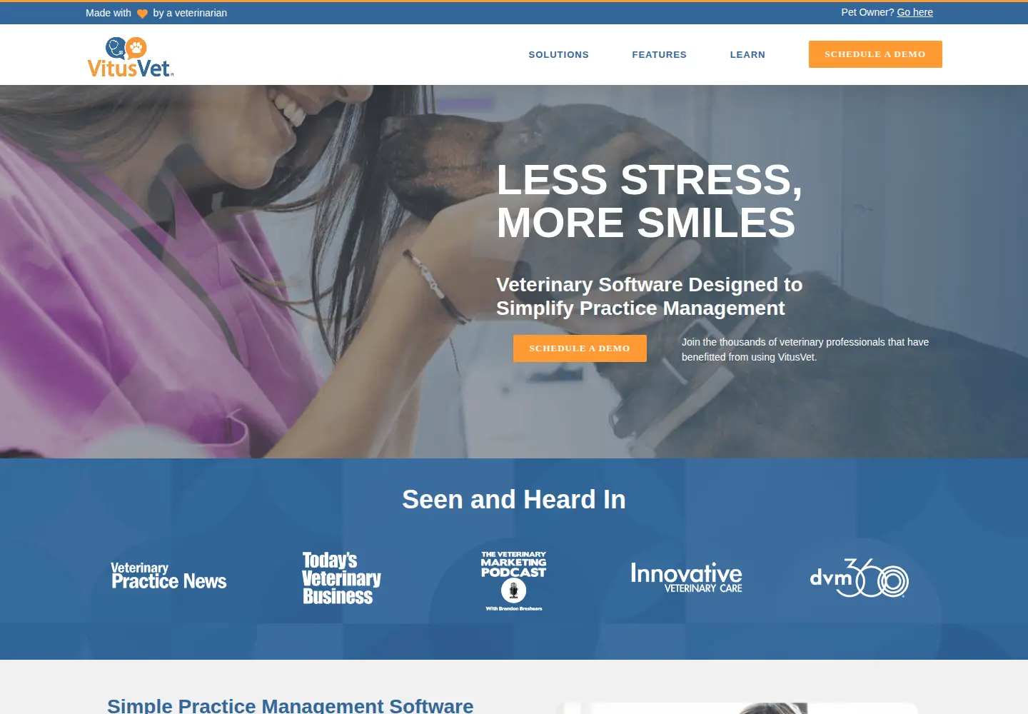Screenshot of vitusvet.com