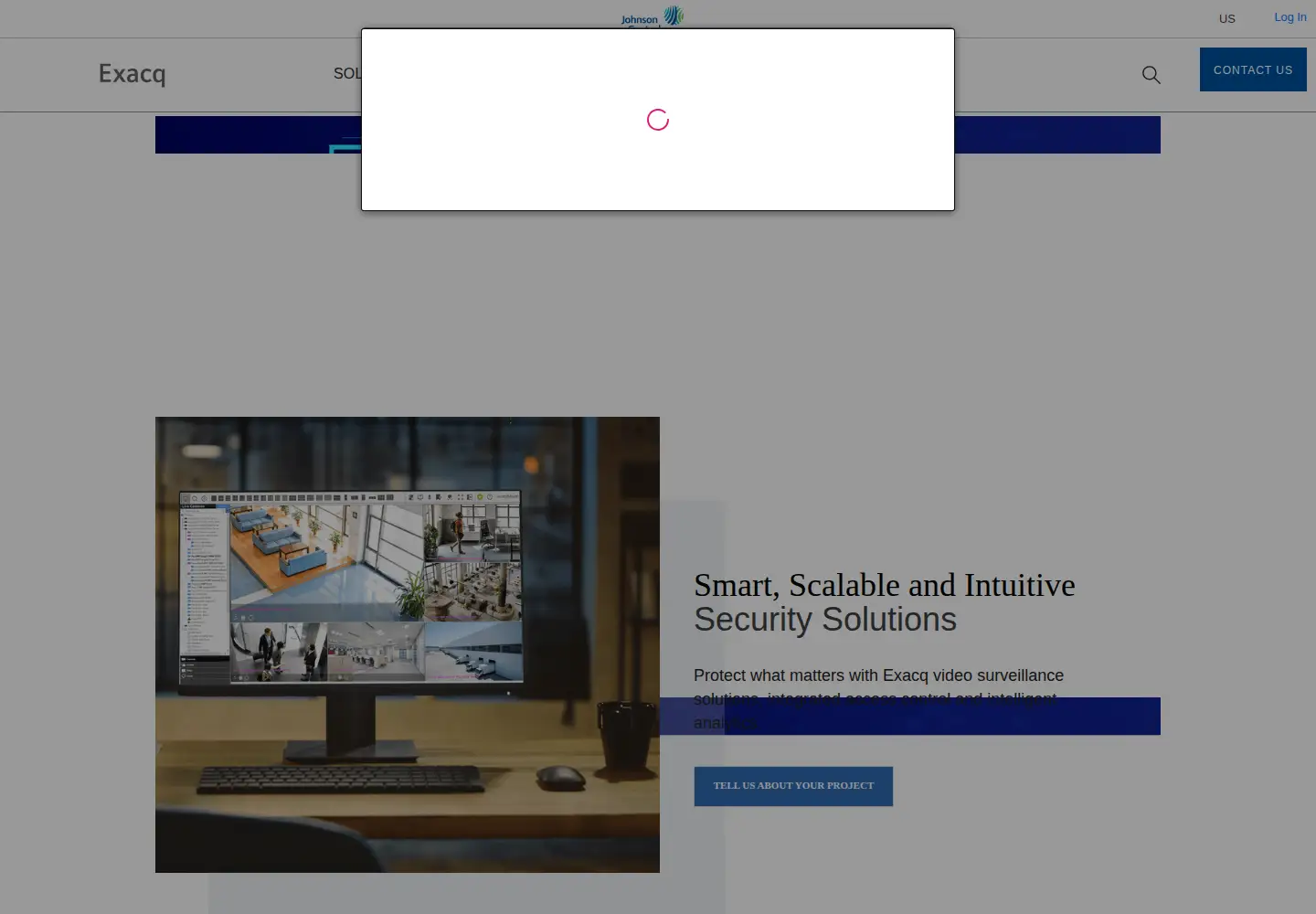 Screenshot of exacq.com