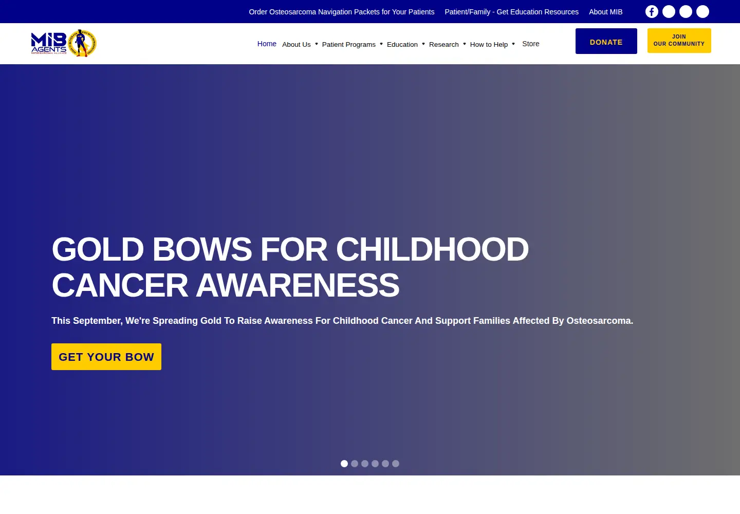 Screenshot of mibagents.org