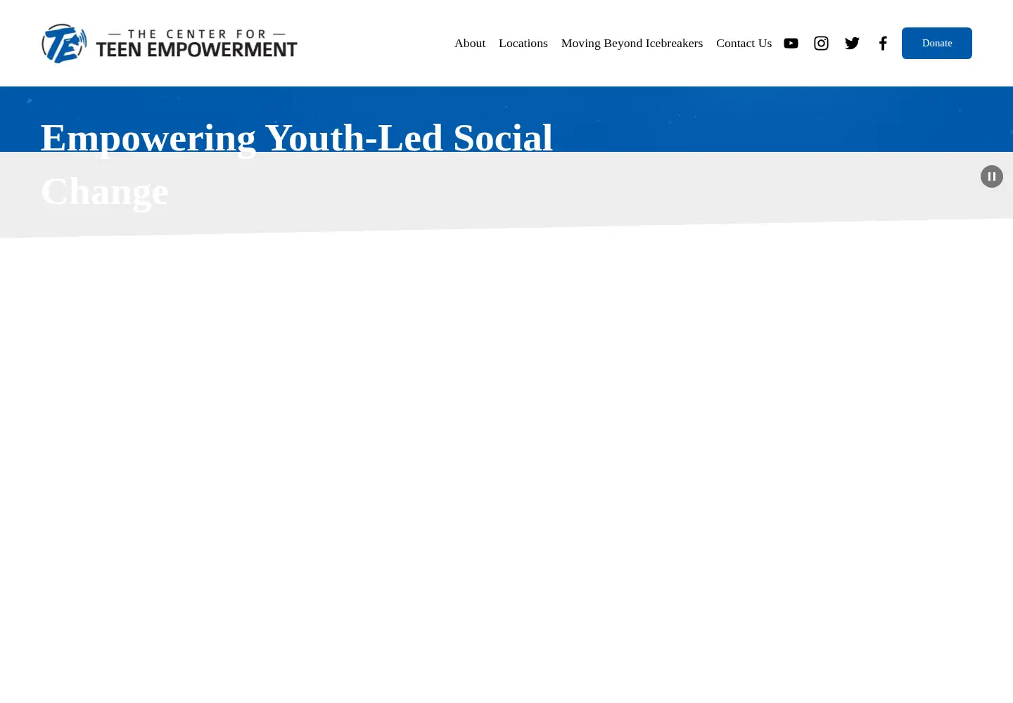 Screenshot of teenempowerment.org