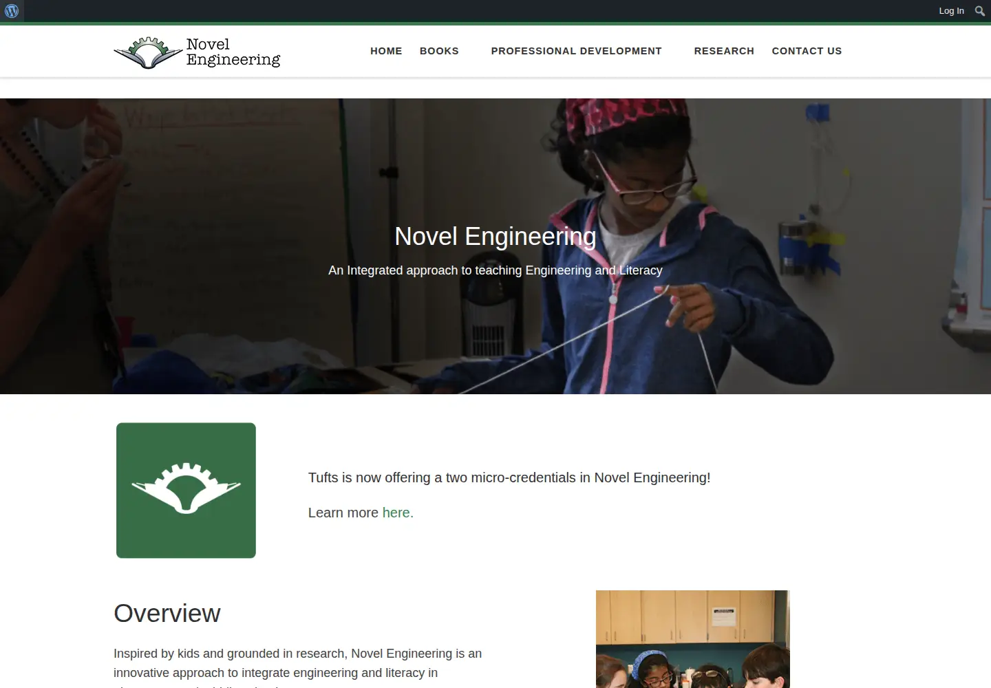Screenshot of novelengineering.org