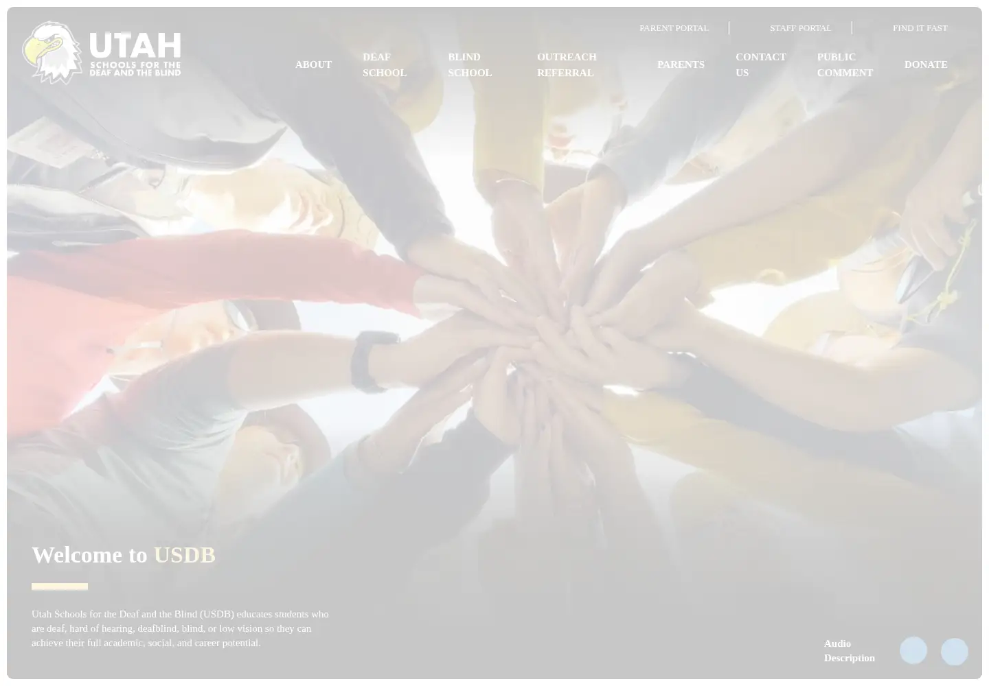 Captured homepage of usdb.org in the current scan