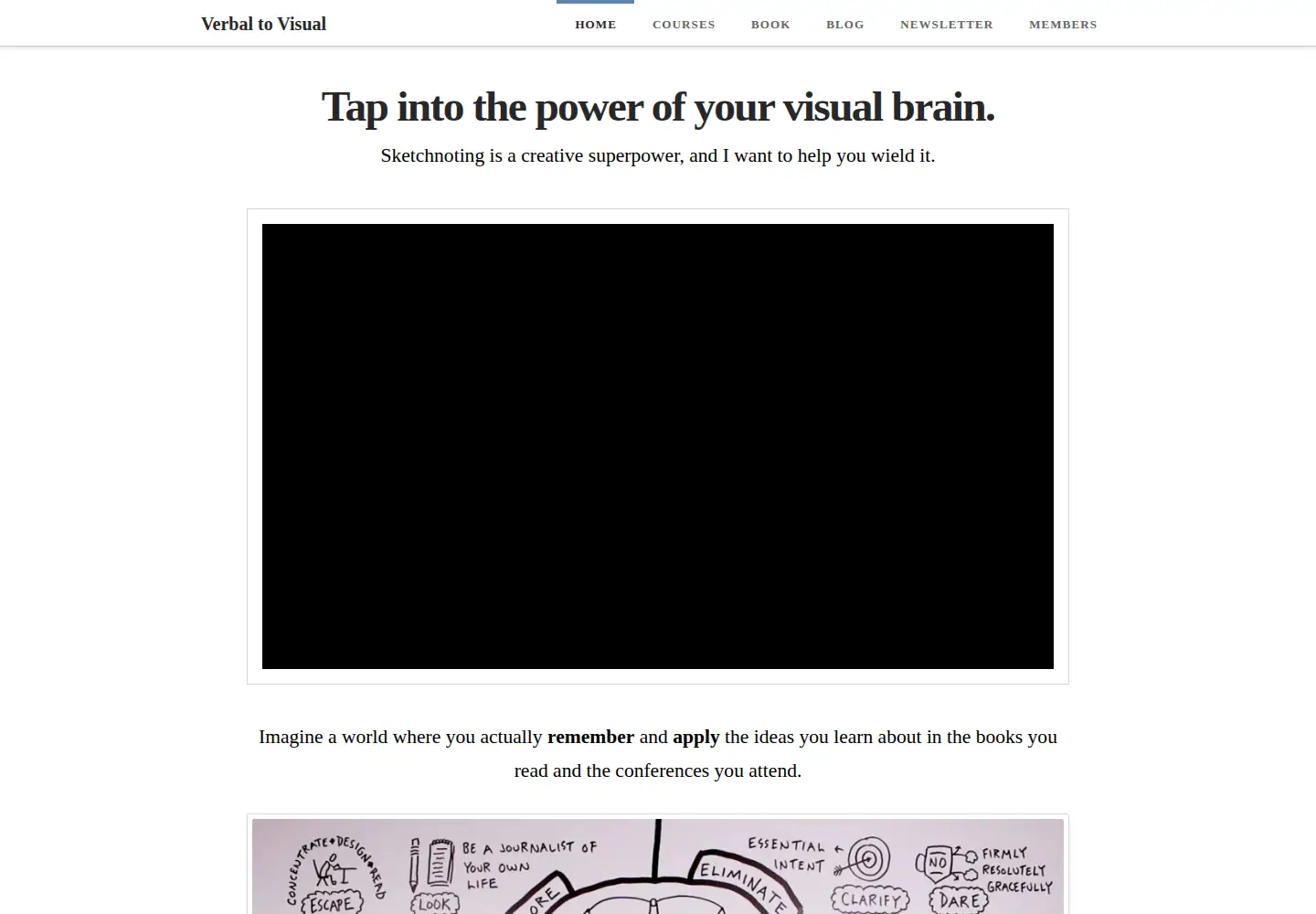 Captured homepage of verbaltovisual.com in the current scan