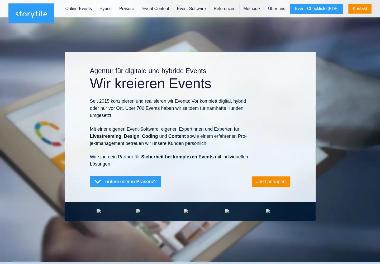 Screenshot of storytile.net