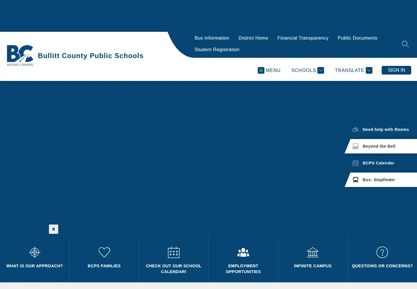 Screenshot of bullittschools.org