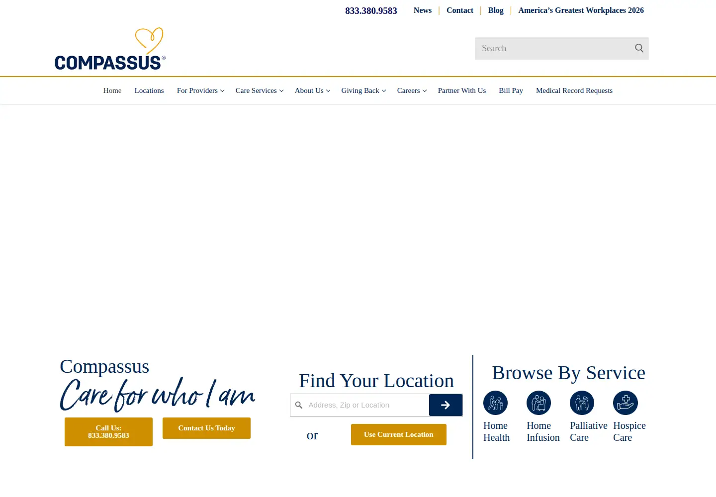 Screenshot of compassus.com
