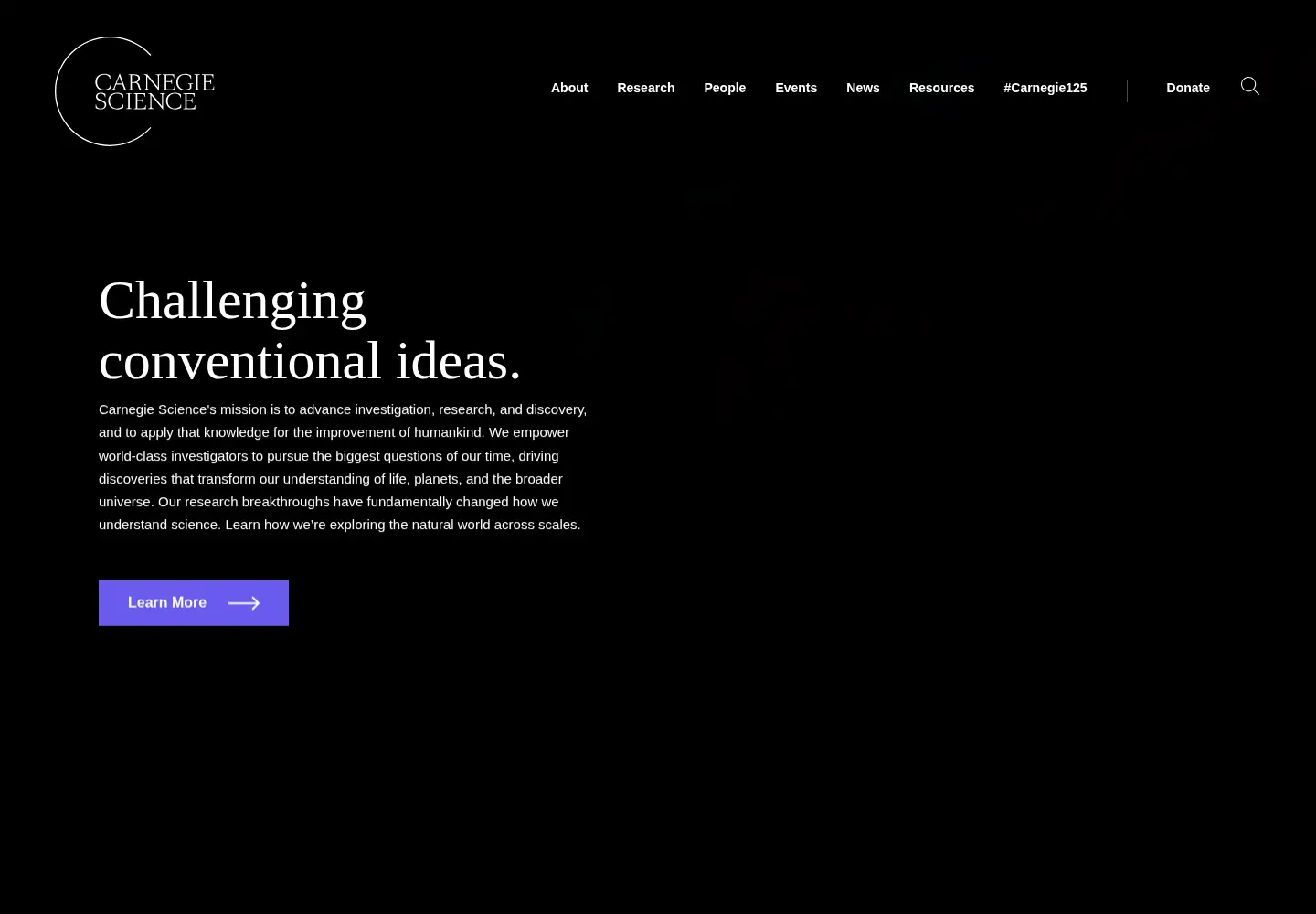 Screenshot of carnegiescience.edu