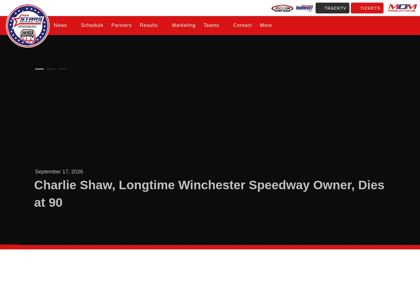 Screenshot of starsnationaltour.com