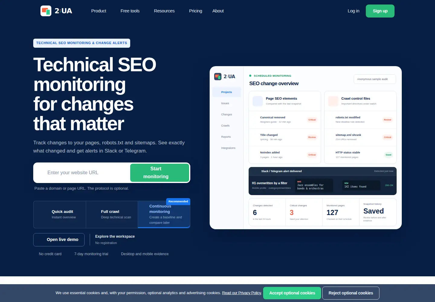 Screenshot of 2-ua.com