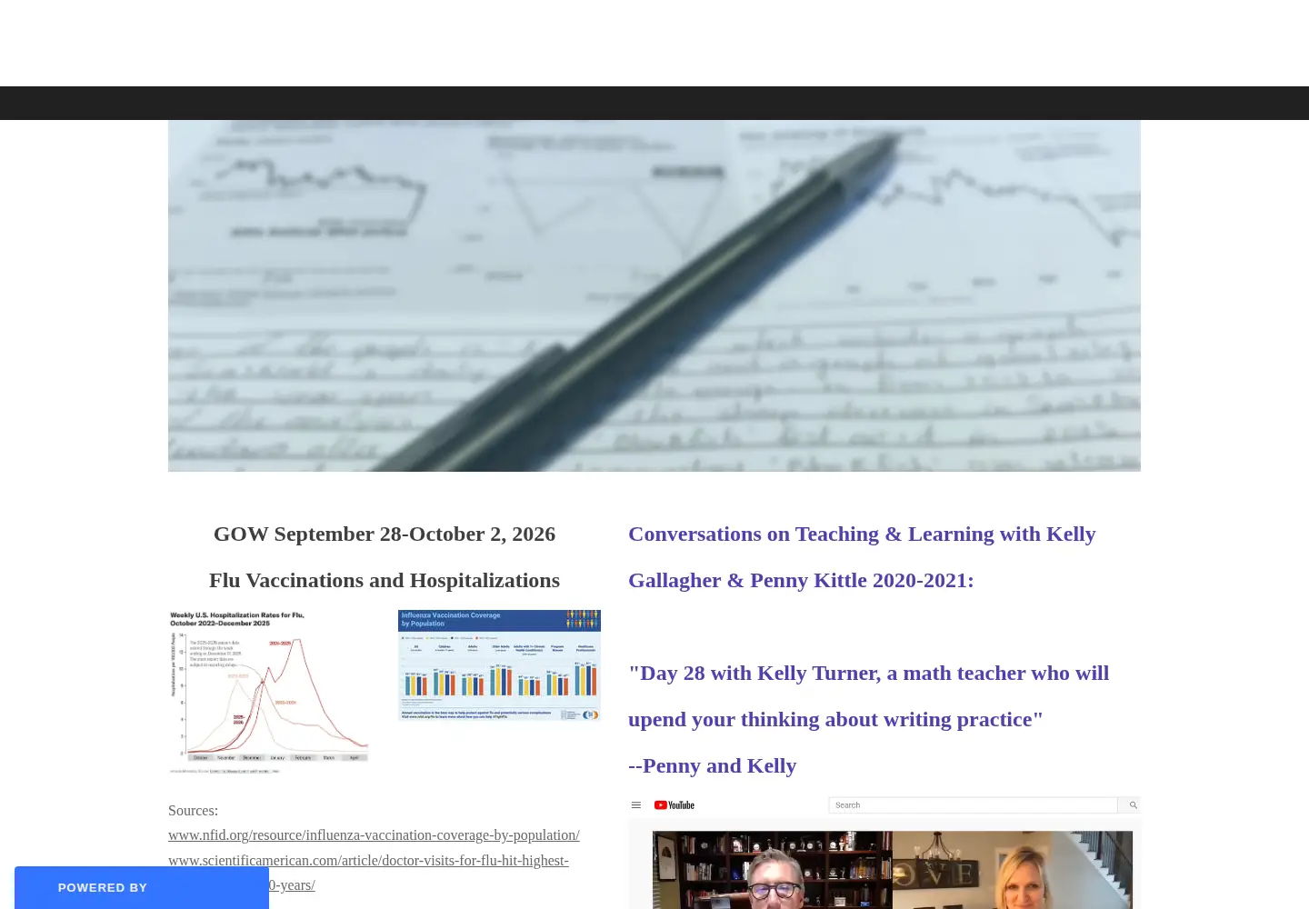 Screenshot of turnersgraphoftheweek.com